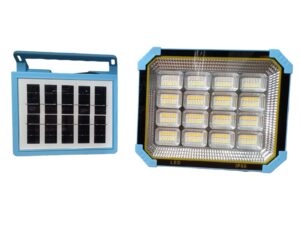 Reflector / linterna solar con panel (también cargador portátil)