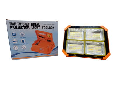 Reflector / linterna solar con panel (también cargador portátil)