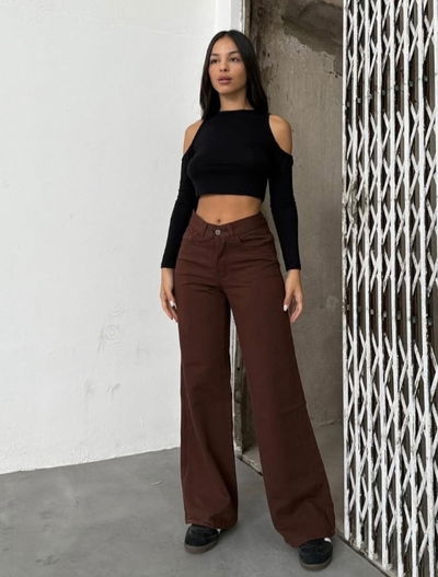 Pantalón Wide leg liso