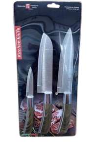 HK09 SET CUCHILLOS DE COCINA X3