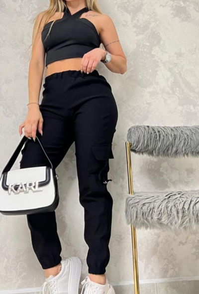 Jogger Cargo Dama Frizado