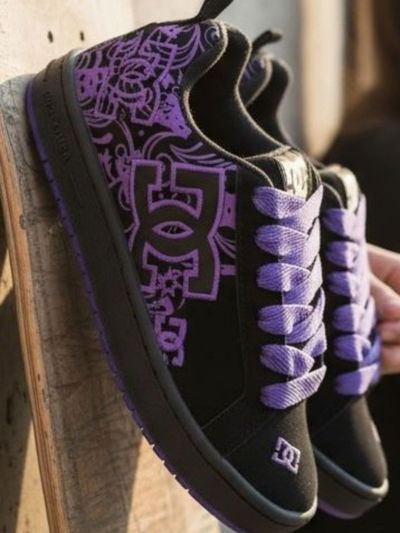 Zapatillas DC bordadas y estampadas