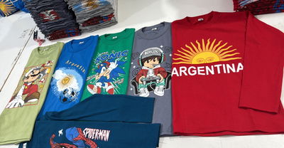 Pack x 6 - camisetas manga larga infantil niño