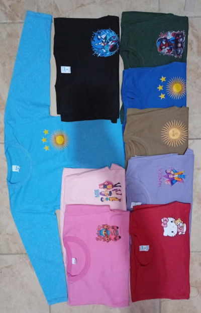 Curva completa de camisetas infantiles económicas