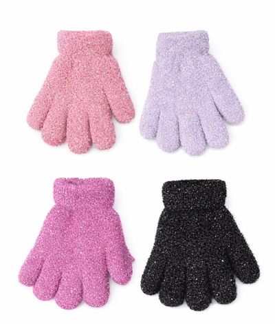Docena de guantes infantiles lurex 