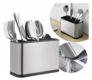 ORGANIZADOR P/CUBIERTOS ACERO