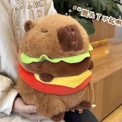 PELUCHE CAPYBARA HAMBURGUESA 30 CM