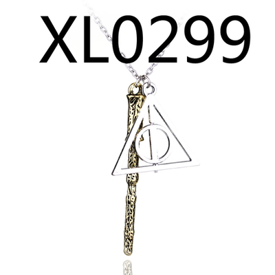 COLLAR RELIQUIAS Y VARITA HARRY POTTER 