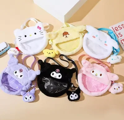 BOLSO REDONDO SANRIO TRANSPARENTE