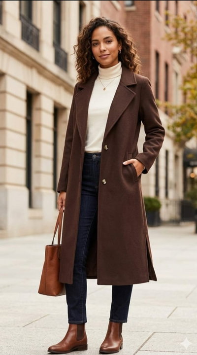 Tapado largo de paño