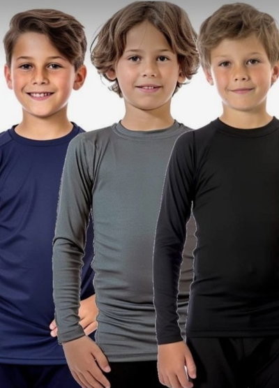 Camiseta térmica de niños x 6 unidades 