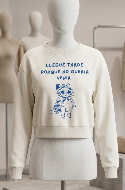 Buzo estampas gatito T.unico