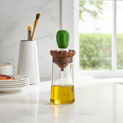 Aceitero con pincel de silicona