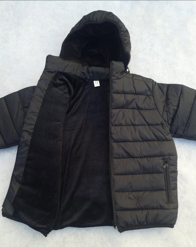 Campera de niños unisex con piel