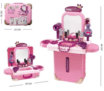 JUEGO SET DE BELLEZA Y MAQUILLAJE INFANTIL