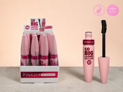 CAJA DE MÁSCARA DE PESTAÑAS PINK 21 X 12 UNIDADES