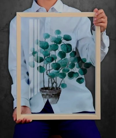 Cuadro decorativo transparente 24 x 34cm
