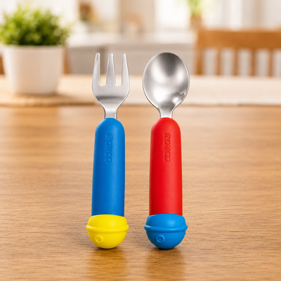 Set de Cubierto infantil bicolor bebé