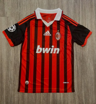 Camiseta Milan chomba rayada Ronaldinho