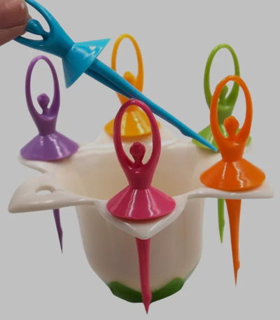 Set de 6 Pinches para picada bailarina x 2pcs