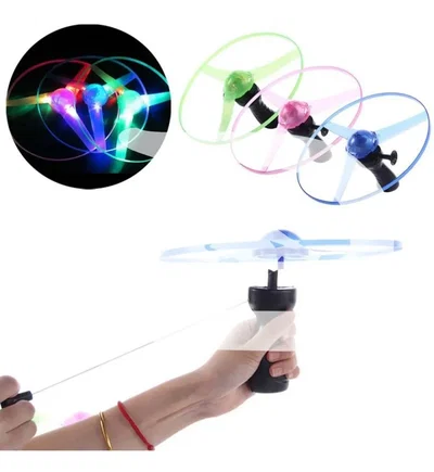 PACK X 10 - HELICOPTERO DISCO VOLADOR C/ LUZ