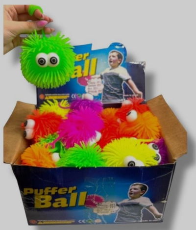 Squishy peludo luminoso x 6 unidades