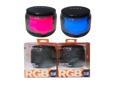 PARLANTE BLUETOOTH EZRA C/LUCES RGB