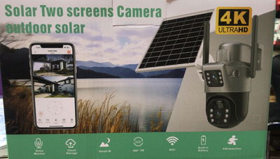 Camara solar 4k doble camara 