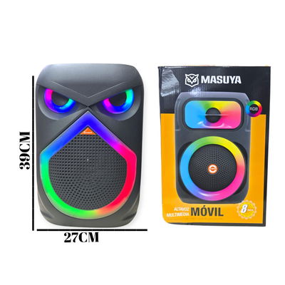 PARLANTE BLUETOOTH 8 PULGADAS RGB