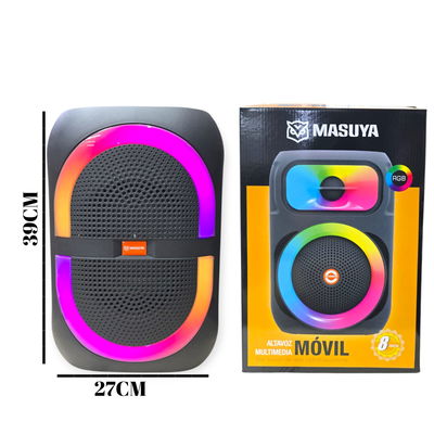 PARLANTE BLUETOOTH 8 PULGADAS RGB