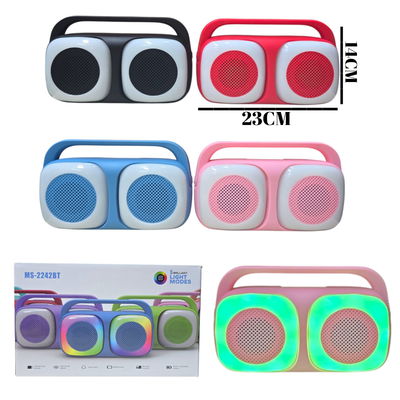 PARLANTE BLUETOOTH 2X3 PULGADAS C/LUCES