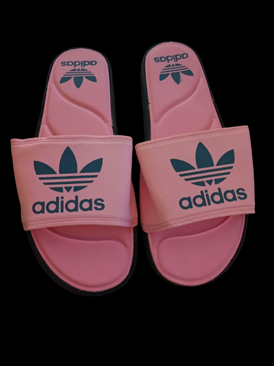 Ojotas importadas premium Adidas rosa y negro