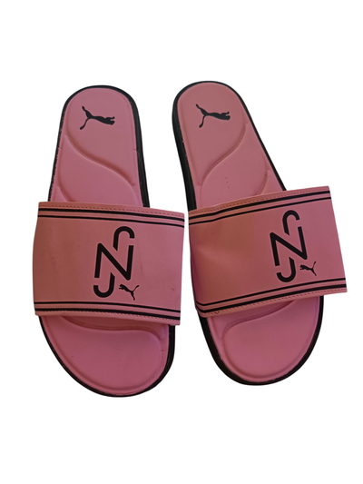 Ojotas importadas premium puma rosa y negro