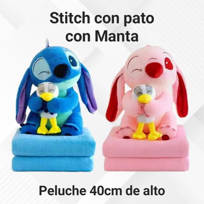 Stitch peluche con manta