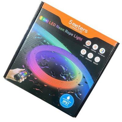 Tira led en soga impermeable RGB 5mts
