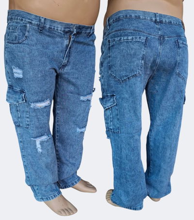 Pantalón mom cargo especial nevado