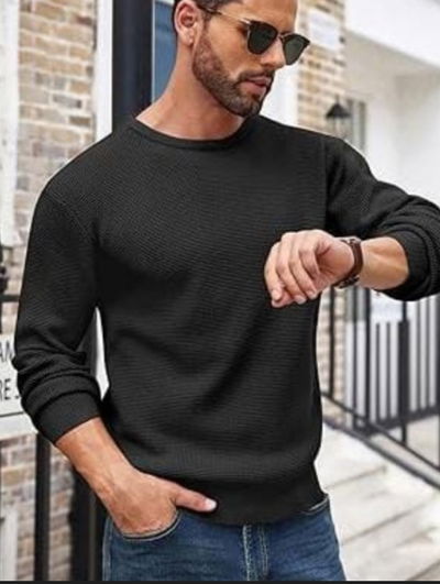 Sweter wafle hombre 