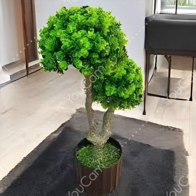 PLANTA TOPIARIA ARTIFICIAL C/MACETA PLASTICO 55CM
