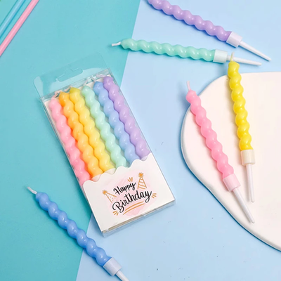 Velas x 6 unidades Pastel