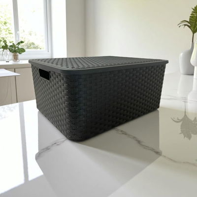 Caja Ratan Con Tapa Grande x Unidad