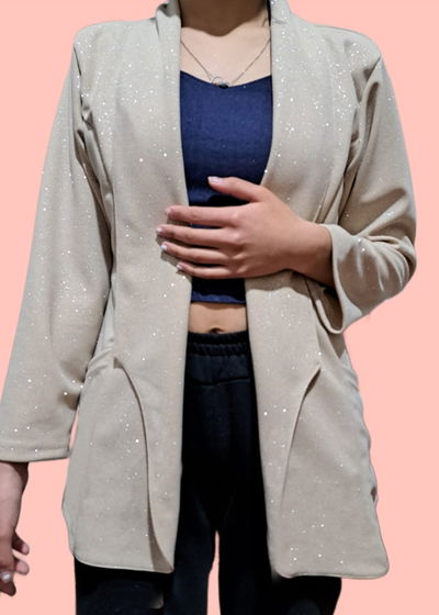 Blazer creep scuba brillos dama