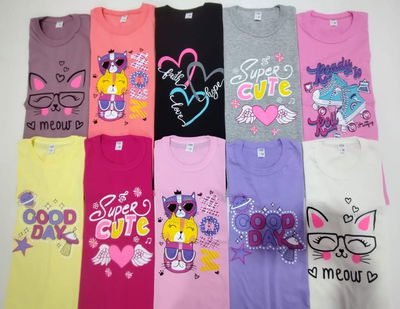 Remeras Juveniles de Nena x 6 unidades(14,16,18)
