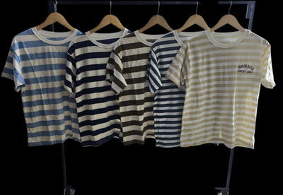 Remera oversize rayada bordada T.unico 