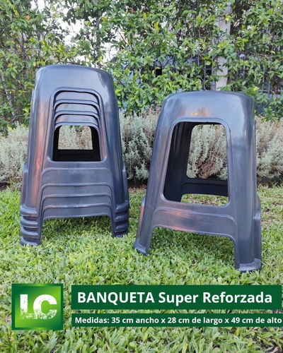 Banqueta reforzada x 12 unidades 