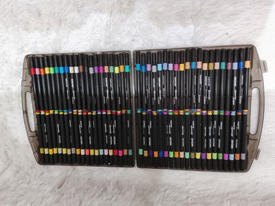 Valija de fibrones acrílicos x 80