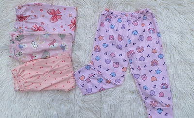 Pantalón con puño bebé/beba x 6 unidade(1 al 6)