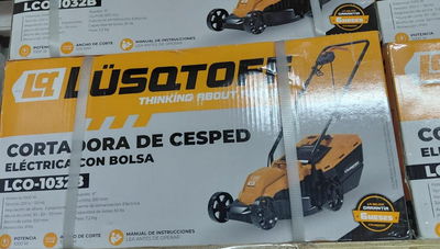 CORTADORA DE CESPED ELÉCTRICA CON BOLSA LUSQTOFF