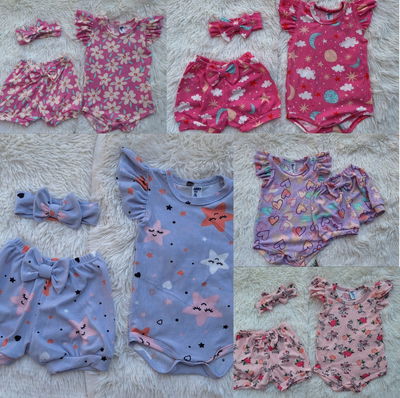 Conjunto 3 piezas de beba x 6 unidades(1 al 6)