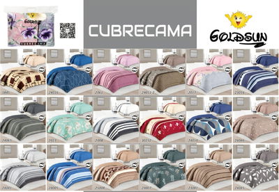 Cubrecamas reversible 2 1/2 Goldsun  