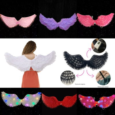 Alas de Angel con luces
